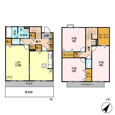 リビングタウン汐見丘（102） 間取り図画像