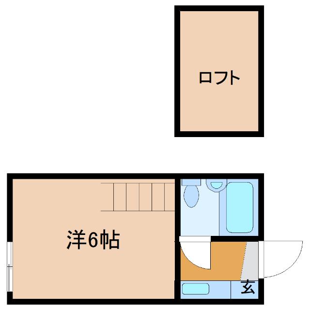 メゾン八幡B（101） 間取り図画像