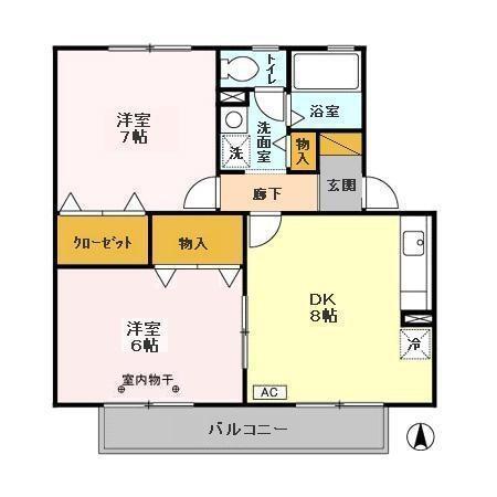 サンハイム　Ⅰ（102） 間取り図画像