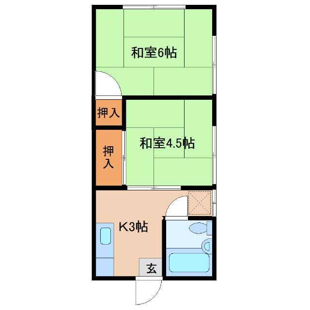 第1ベルメゾン（103） 間取り図画像