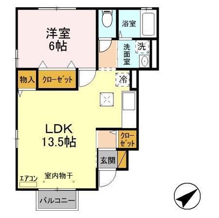 ランコントル成田（101） 間取り図画像