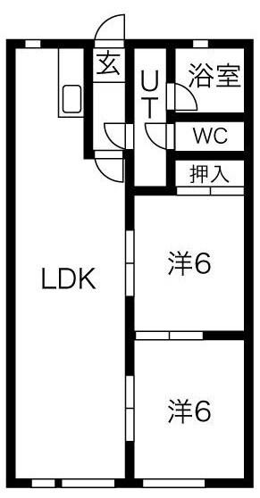 神戸市西区枝吉マンション 間取り図画像