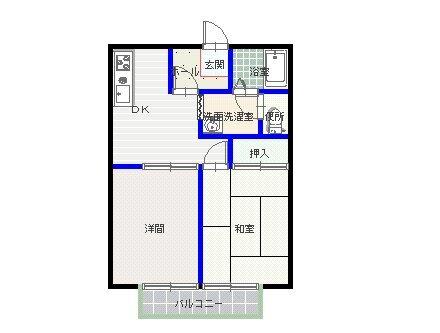 ハイツセイフウＢ 間取り図画像