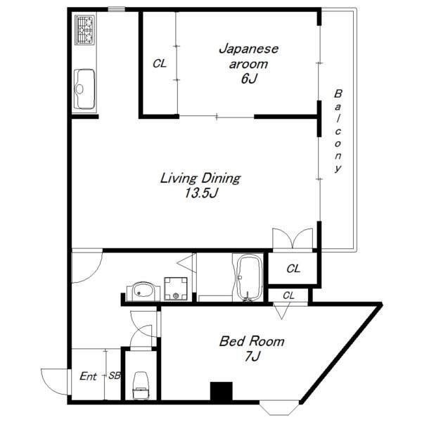 ベルトピア塩屋I 間取り図画像