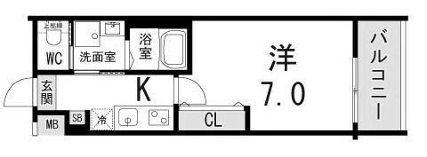 神戸市須磨区鷹取町マンション 間取り図画像