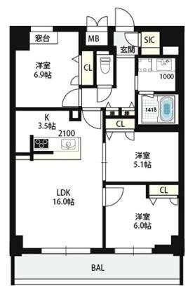 間取図(平面図)