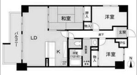 パレ清水が丘 間取り図画像
