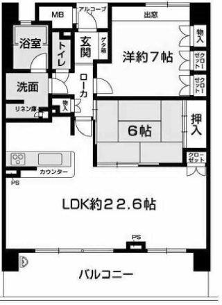 ビスタグランデ舞子B棟 間取り図画像