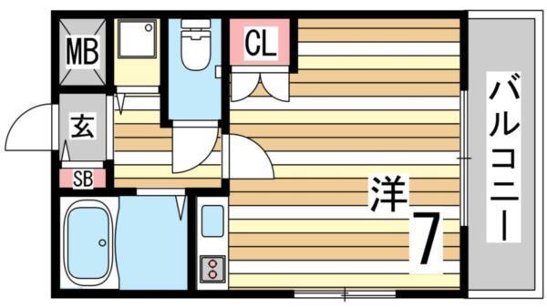 神戸市東灘区本山中町マンション 間取り図画像