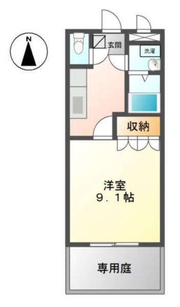 フォンティーヌ 間取り図画像