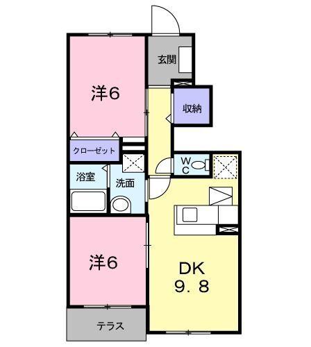 ノートルハウスII 間取り図画像