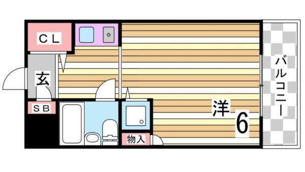 神戸市灘区岩屋中町マンション 間取り図画像