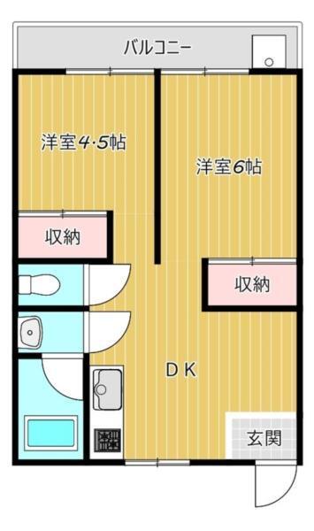 名谷マンション 間取り図画像