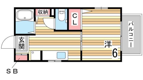 ポミエ六甲 間取り図画像
