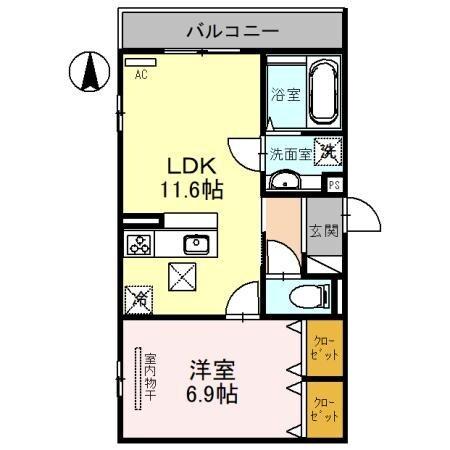 D-room武庫之荘 間取り図画像