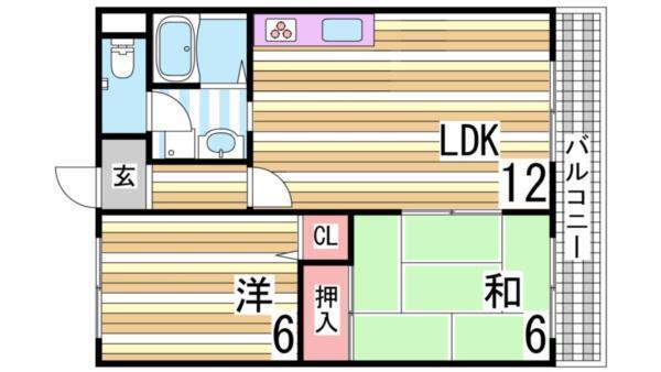 ブルーシャイン桃山 間取り図画像