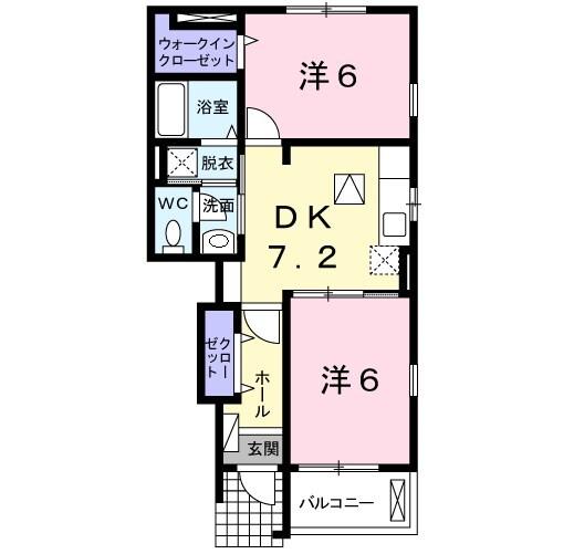 コスモグレイスＡ 間取り図画像