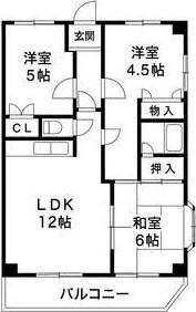 ユートピア魚住 間取り図画像