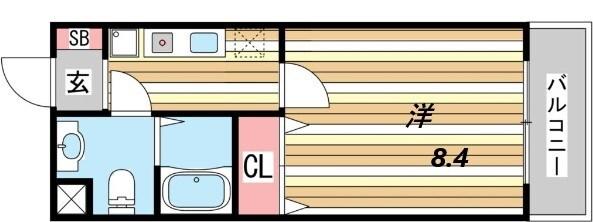 ライジングコート深江本町フラワーパーク 間取り図画像