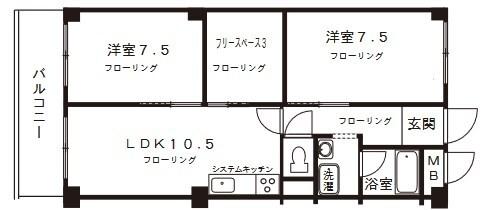 ハウゼ・ケイ魚崎 間取り図画像
