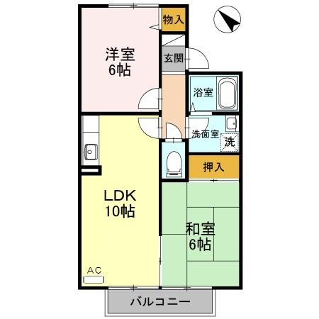 ネオフォレスト昆陽池 間取り図画像