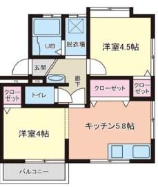西舞マンション 間取り図画像