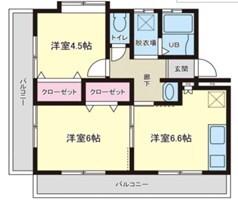 西舞マンション 間取り図画像