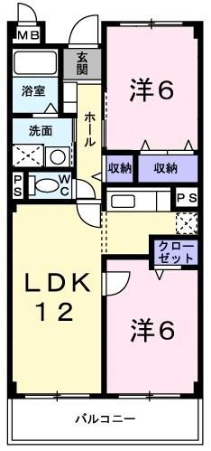 ささお弐番館 間取り図画像