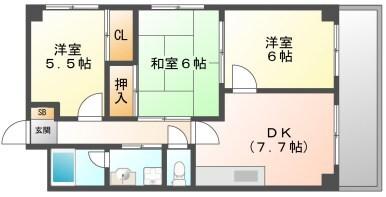 セントポーリア東須磨 間取り図画像