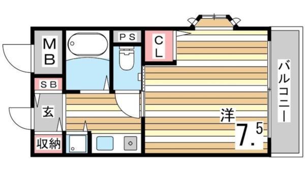 神戸市灘区泉通マンション 間取り図画像