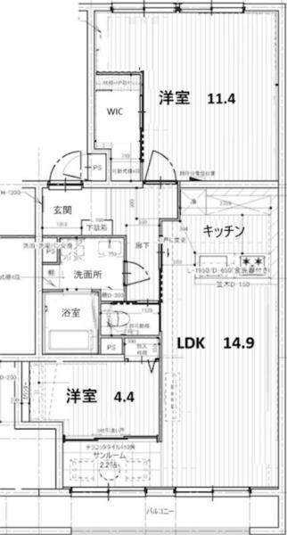 アプリーレ住吉本町 間取り図画像