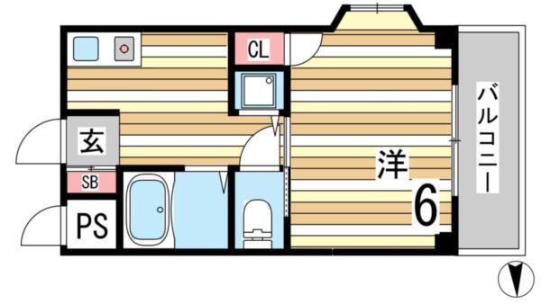 エステムコート東灘 間取り図画像