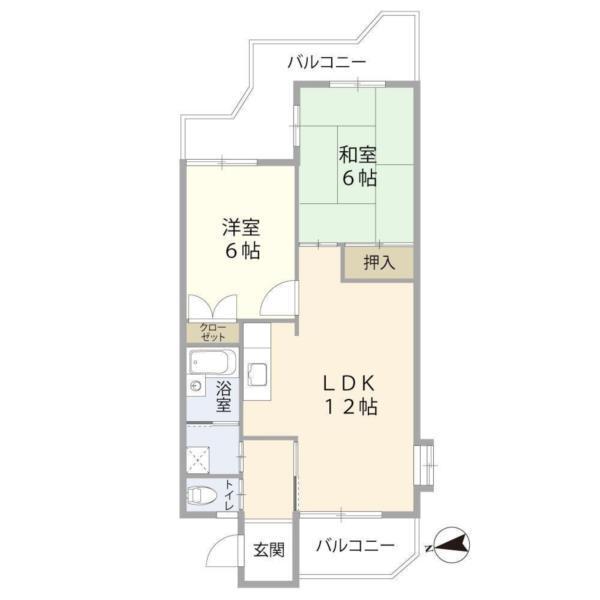 ハイツ・ラセーヌ 間取り図画像