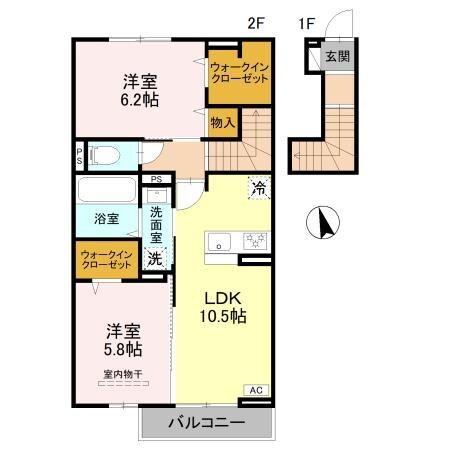 D-ROOM江井島 間取り図画像