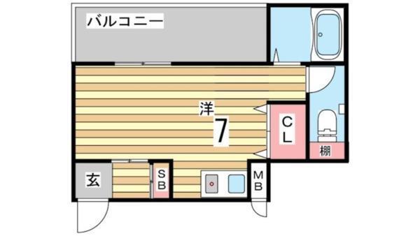 シャルマンフジ須磨壱番館 間取り図画像