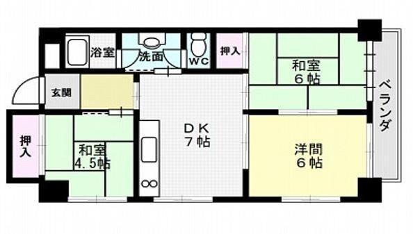 ネオライフ伊丹 間取り図画像