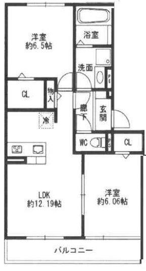 K‘sハピネス 間取り図画像