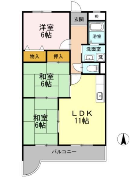 ブランベール大久保 間取り図画像