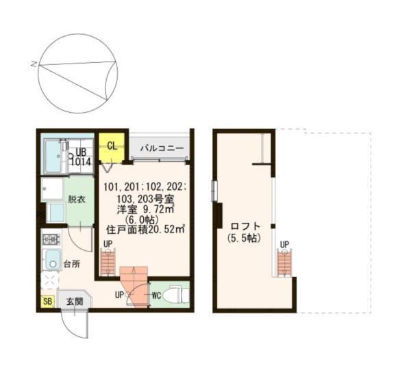 IMPERIAL　RESIDENCE塚本 間取り図画像
