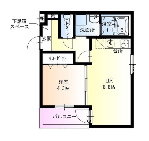 フジパレス西宮甲東園III番館 間取り図画像