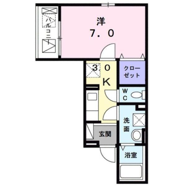 ハイツ　ユベーレン 間取り図画像