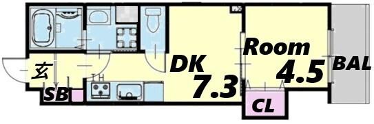 クリエオーレ元浜町 間取り図画像