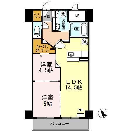 COCO MARINI 間取り図画像