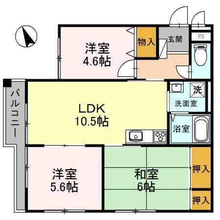 松本ハウス 間取り図画像