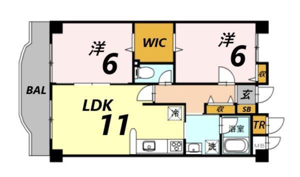 タッチ塚口 間取り図画像