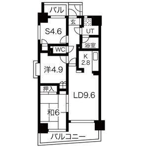 ライオンズマンション須磨マリンビュー 間取り図画像