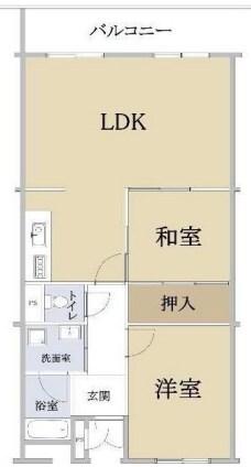 ハイツ東朝霧1号棟 間取り図画像