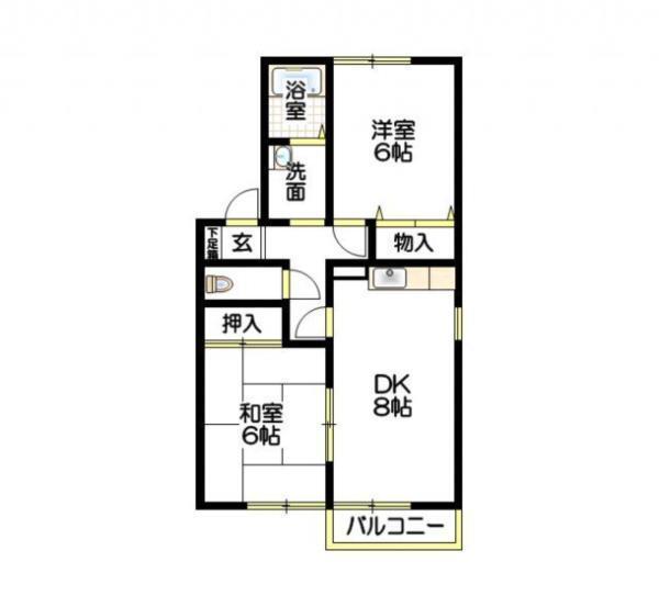 セジュールＦ 間取り図画像