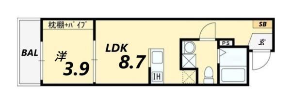 ルミナス尼崎 間取り図画像
