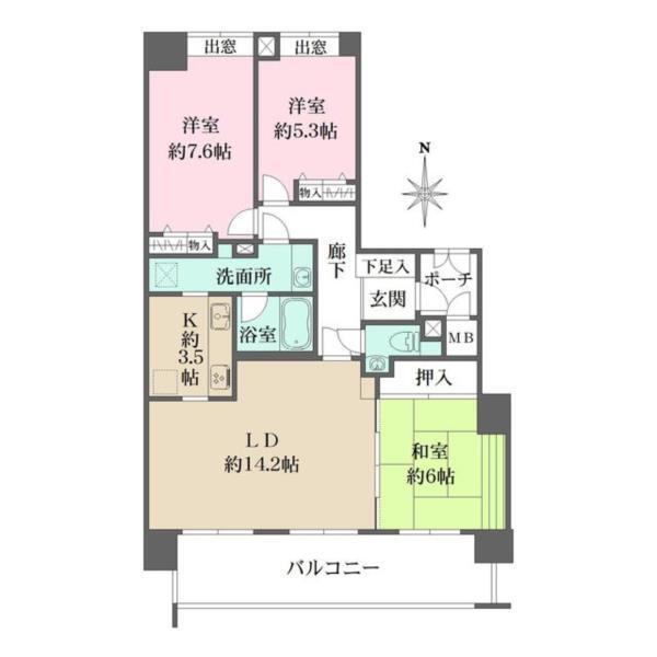 藤和須磨離宮ホームズ 間取り図画像